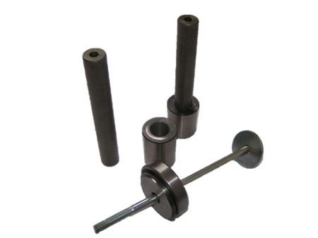 Biegebolzen im Futter, Futteraufnahme, Einsteckbolzen